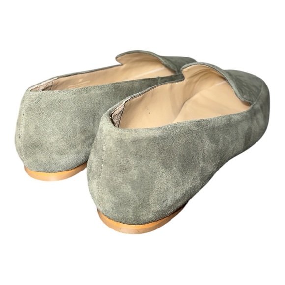 Talbots women’s Tuscan Olive Suede Stella Flat\ loafers size 8M - Picture 5 of 9